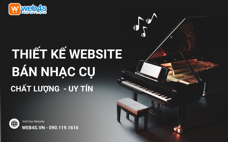 Thiết kế website bán nhạc cụ